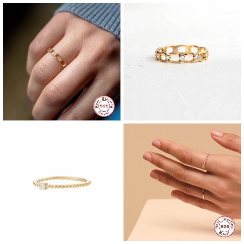 

925 Sterling Silver Minimalist INS Anillos Hollow Ring For Anniversary Engagement Rings Gifts Body Jewelry Finger Ring For Woman1