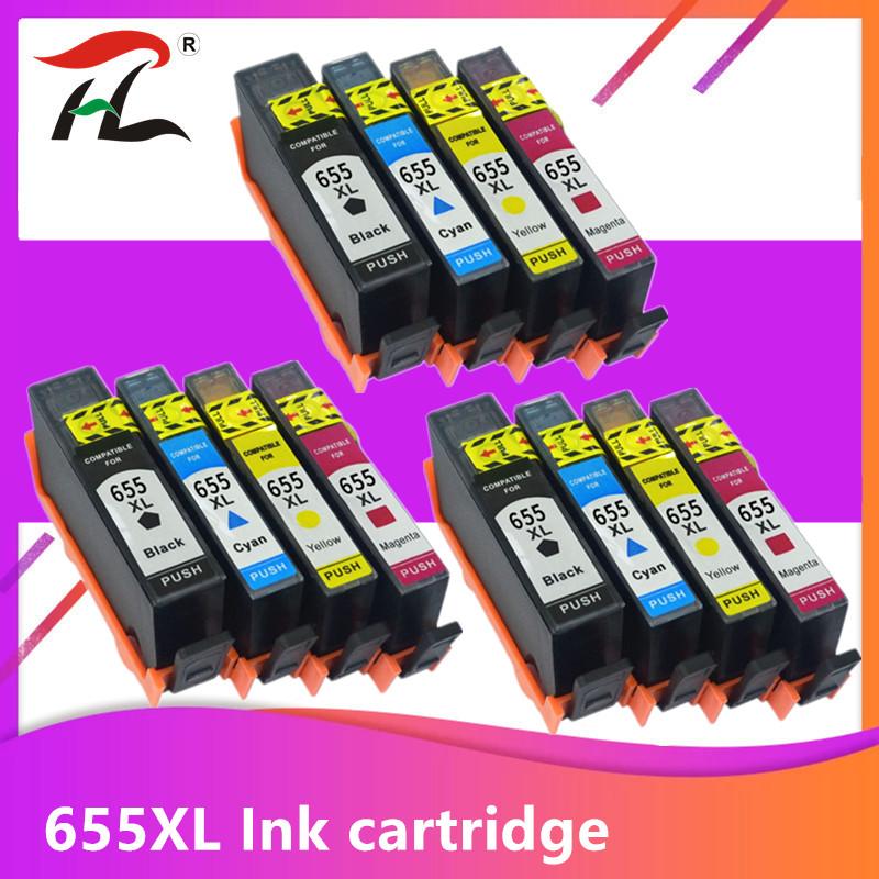 

Compatible 655 655 C M Y BK Ink Cartridge with chip For Deskjet 3525 4615 4625 5525 6520 6525 6625