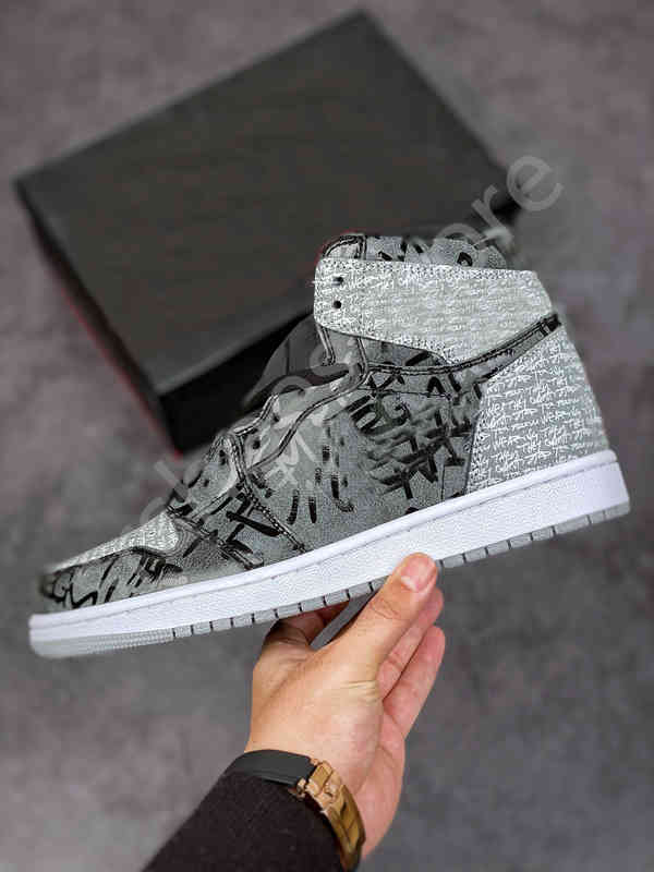 

Athletic Rebellionaire 1 High OG Basketball shoes Black White Particle Grey Classic Shadow Sports Sneakers Men Outdoor Trainers They cant, No shoes