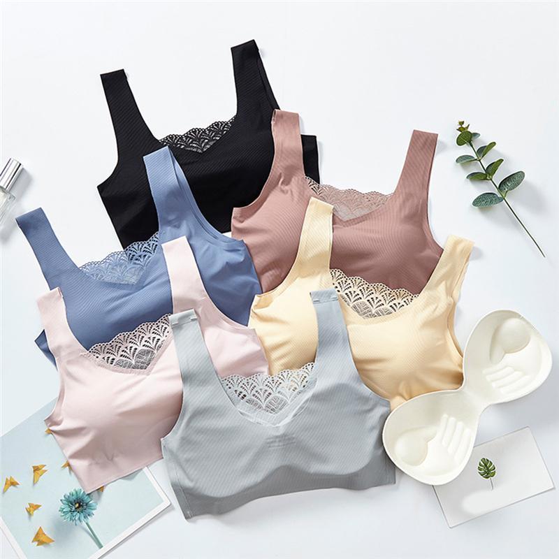 

Seamless Sports Bra Women Fitness Top Gym Yoga Bra Shockproof Push Up Sport Running Yoga Gym Crop Top Breathable Workout1, Pink