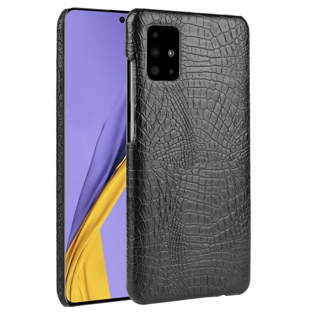 

For Galaxy A51 Shockproof Crocodile Texture PC PU Case