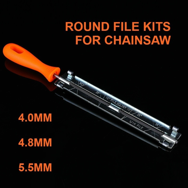 

Round file kits 4.0mm 4.8mm 5.5mm for chainsaw is available