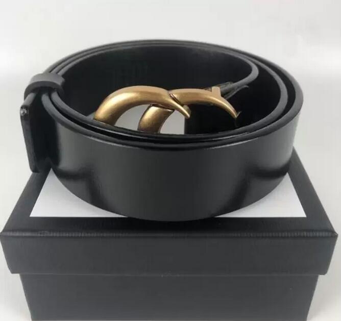 

Men Women Designer Belt Womens Genuine Leather Bronze big buckle Fashion Cowhide Belts For Mens Luxury Waistband Width 3.8cm With box, Black;brown