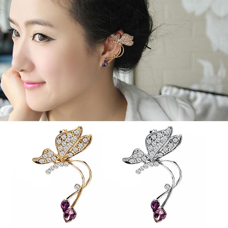 

Stud Miuoxion Wholesale Fashion Sweet Cute Jewelry Inlaid Zircon Butterfly Earrings For Women Feature Namour Charm Gift All Seasons