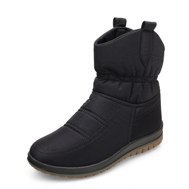 

Snow Non-Slip Boots 2020 New Women Boots Warm Winter Waterproof Mother Shoes Winter Women Shoes Plus Velvet Cotton, Black