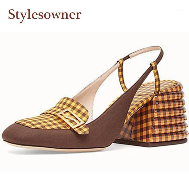 

Retro Closed-toe Buckle Strap Rome Sandals Elegant Fashion Low Heels Women Gladiator Sandals1, As pic
