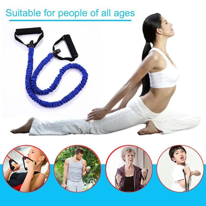 

One Word Pull Rope Fitness Cloth Cover Anti-Break Indoor Elastic Rope Rally Yoga Strength Training Resistance Band