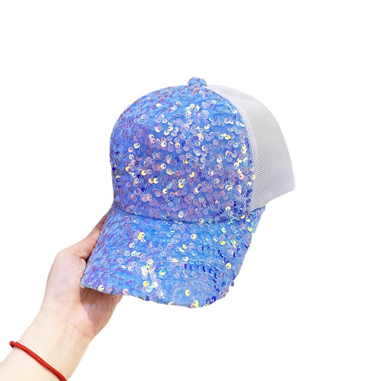

Crystal Trucker Hats Outdoor Women Shiny Mesh Rhinestone Sports Cap Summer Colorful Glitter Sequin Baseball Caps, Pls contact us before odering