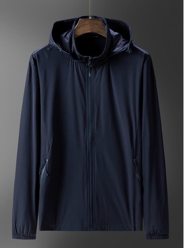 

2021 New Spring Windbreakers Men Hoodie Jackets Jacket Coat for Man Thin Running Hooded IY9V, Blue