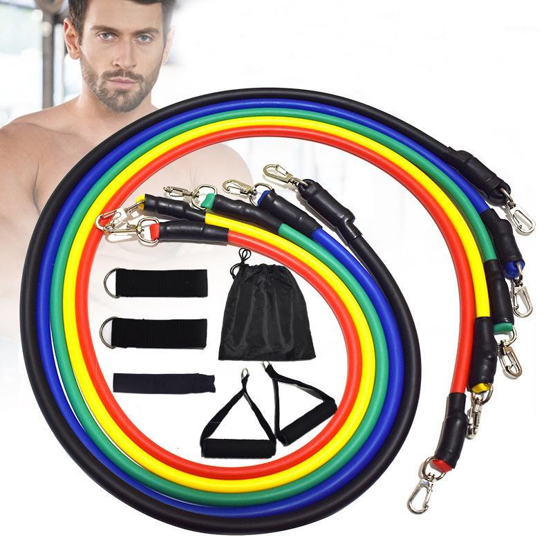 

VEQKING 11Pcs/Set Elastic Fitness Resistance Bands,Latex Exercises Pull Rope,Stretch Expander Sports Workout Yoga Training Band1