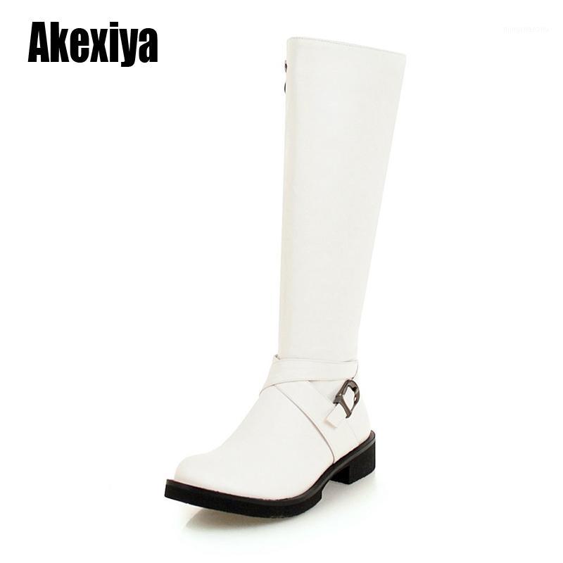 

Basic Knee-High Boots Warm Short Plush Handmade High Quality Leather Low Square Heel Women Winter Shoes Boots w0591, Black