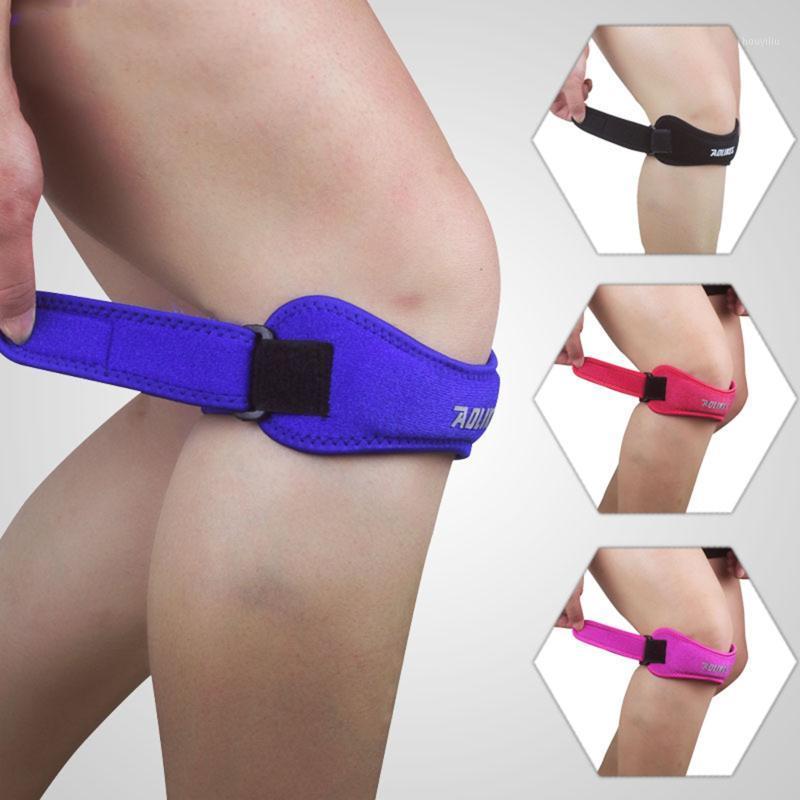 

Adjustable Kinesiology Sports Tape Fitness Patella protection Sports Knee Supports Elastic Knee Sweatband Basketball Pads1, Red