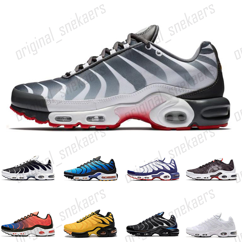 

Top Quality Mens Tn Plus Running Shoes SE Ultra High Quality White Blue Sneakers Retro Tns Classic Outdoor sports Trainers, 40-46