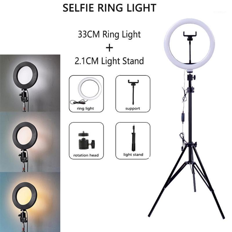 

AILEHKUO RGB Dimmable Selfie Ring Light with Tripod LED Selfie Light Ring Lamp Ringlight with Stand for Cell Phone Studio TikTok1