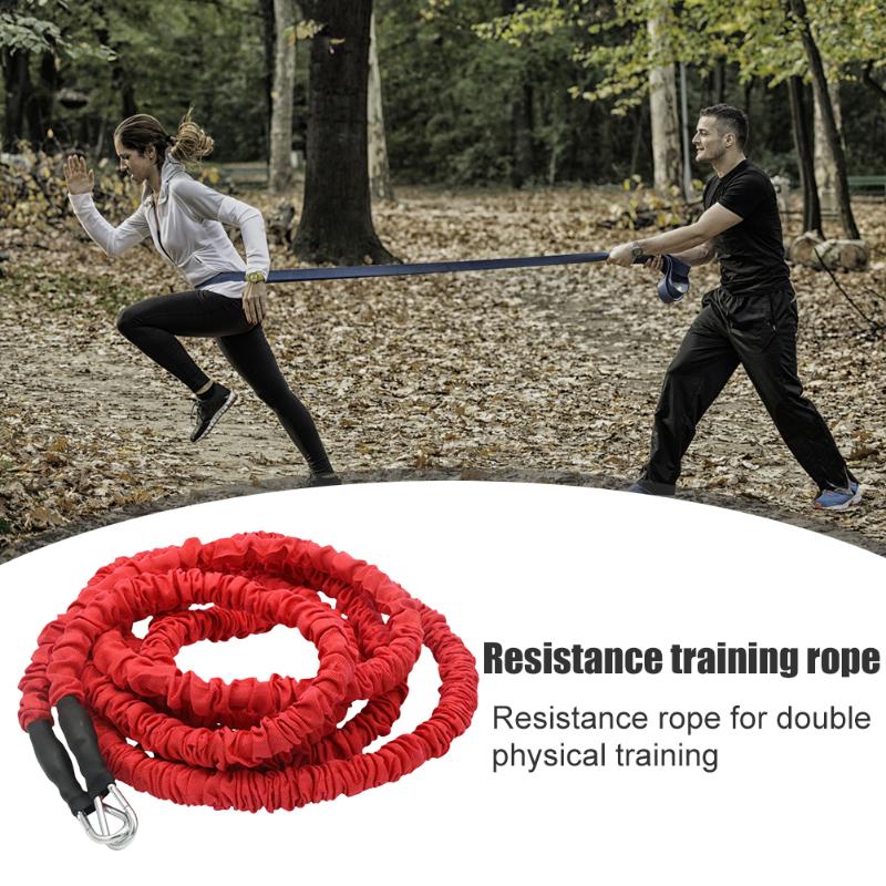 

Double Resistance Band Training Gym Tools Running Strength Trainer Fitness for Working-out Comfortable Decoration