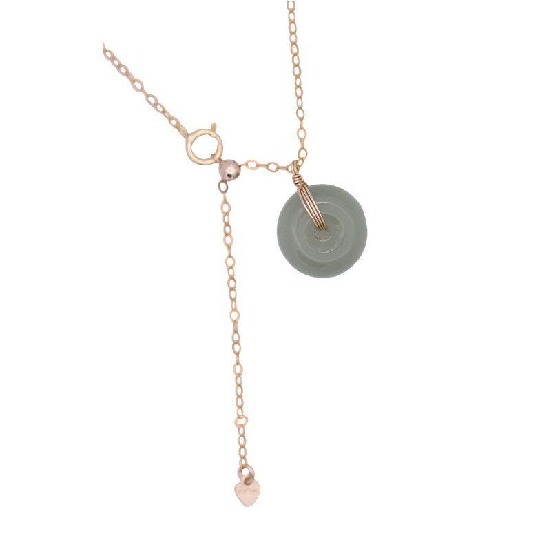 

925 Sterling Silver Natural Hetian Jade Peace Buckle Retro Luxury Fashion Elegant Necklace Chain Jewelry for Women Gift 2020 New