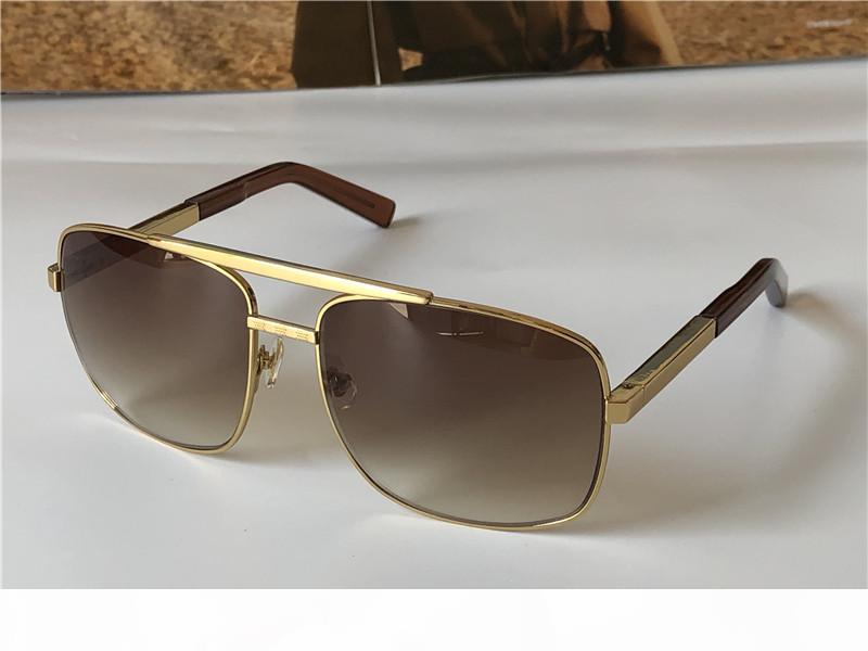 

new fashion classic sunglasses attitude sunglasses gold frame square metal frame vintage style outdoor classical model 0259
