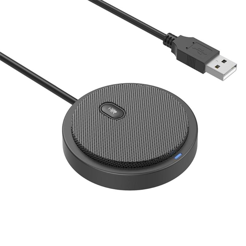 

USB Conference Microphone Condenser 360° Omnidirectional Plug & Play for PC Computer Gaming Laptop Video Meeting Chatting