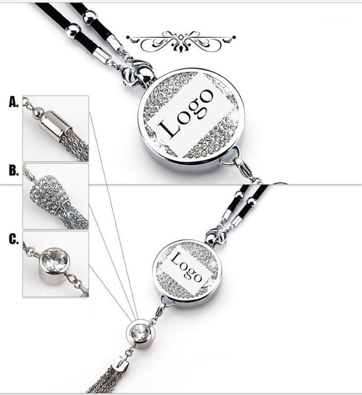 

Car Rearview mirror perfume pendant ornaments Zinc alloy plating diamond Auto decoration accessories Tassel female Craft gift1