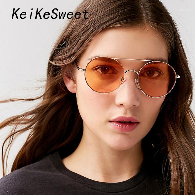 

Sunglasses KeiKeSweet Fashion Brand Designer Round Sexy Metal Frame Women UV400 Rays Mirror Sun Glasses Lady Vintage Top Quality1