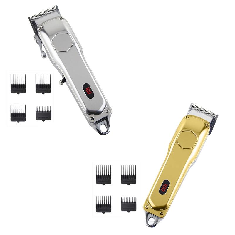 

Rechargeable Hair Clipper Metal Electric Hair Trimmer Clipper Barber Shaver Beard Trimmer Cutting Machine