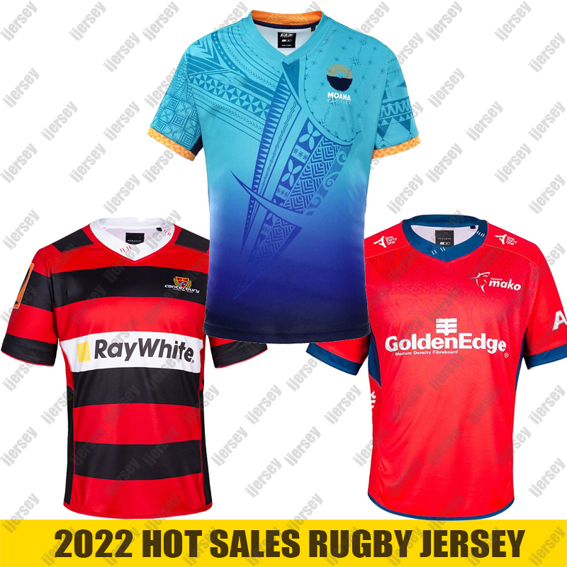 

2022 Moana Tasman Mako Rugby jersey shirts International League jerseys Shirt Size S-5XL, Black;gray
