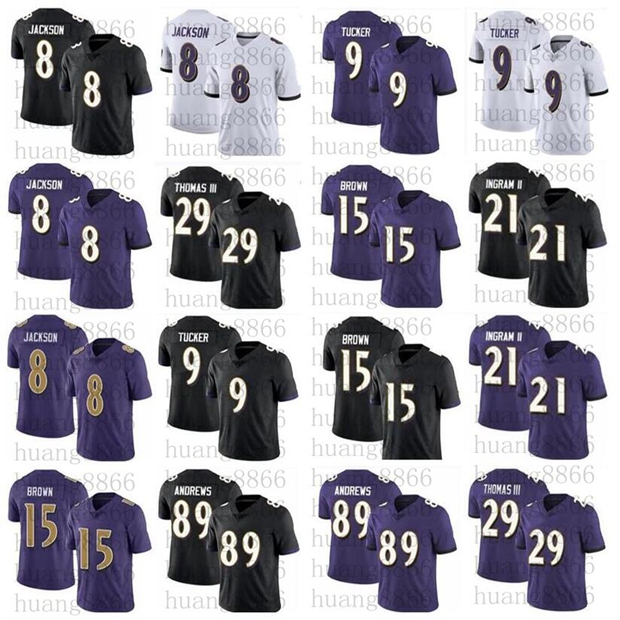 

Mens Women Youth 8 Lamar Jackson Football Jerseys 44 Marlon Humphrey 9 Justin Tucker 27 J.K. Dobbins 89 Mark Andrews jersey, As