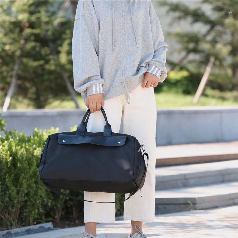 

New Women's Short-distance Outing Light Travel Bag Fashion Portable Large Capacity Duffel Bag Portable Storage Small Luggage1, Pink-small