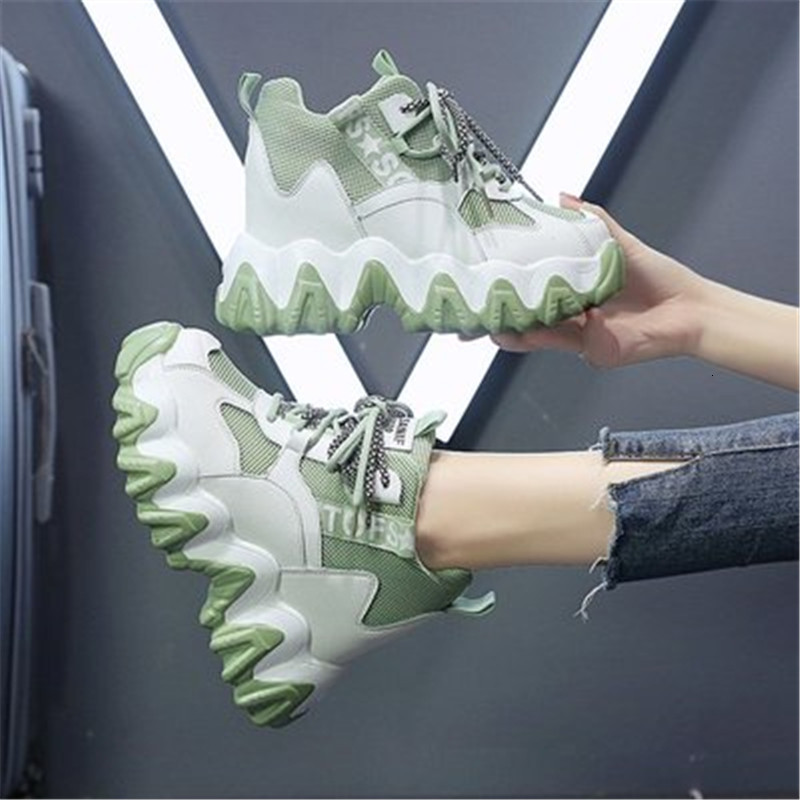 

Female 2021 New Tennis Fall Knit Forming White Eight in Heels Outdoors Breathable Shoes Woman AJSS, Pink.