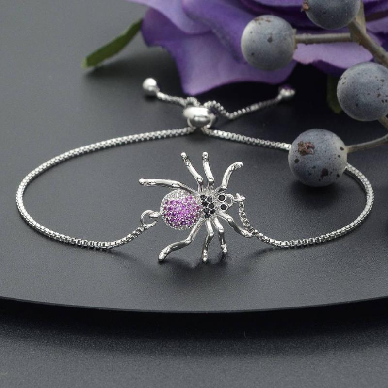 

Luxury Spider Cubic Zirconia Pave Luxury Geometric Bracelets Dubai Women Bridal Wedding Party Engagement Jewelry