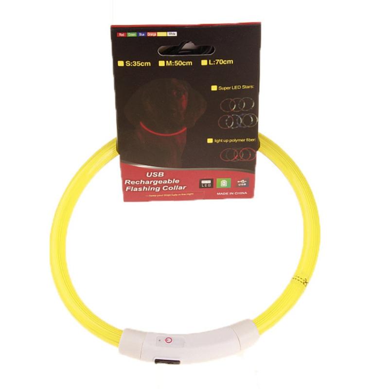 

Usb Charging Luminous Collar Luminous Dog Collar Led Light Rechargeable Fashion Fashion