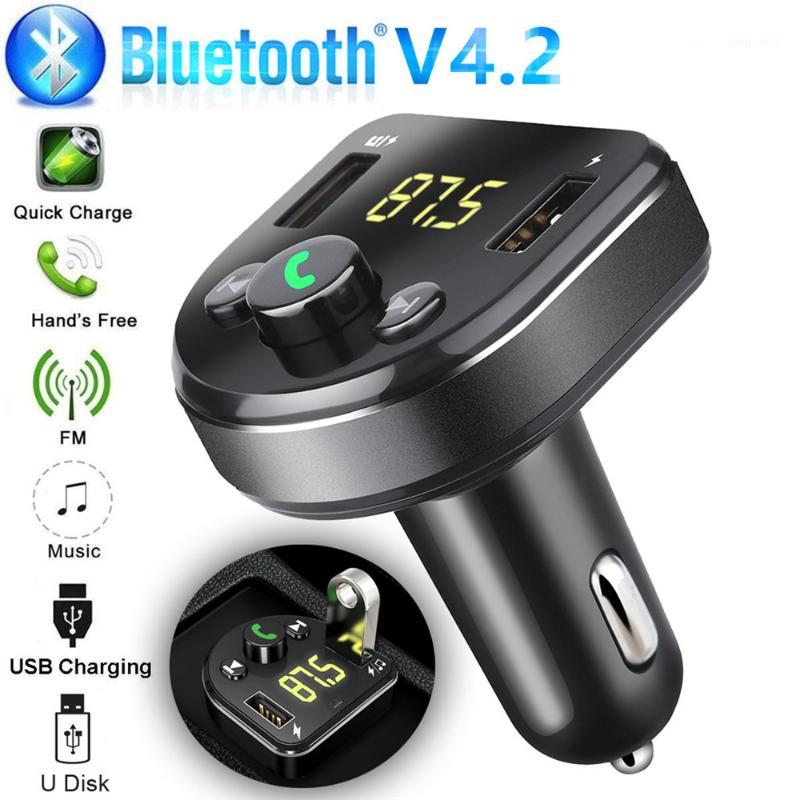 

Car Handsfree Wireless Bluetooth Kit FM Transmitter LCD Car MP3 Player USB Charger FM Modulator Accessories Power Adapter1