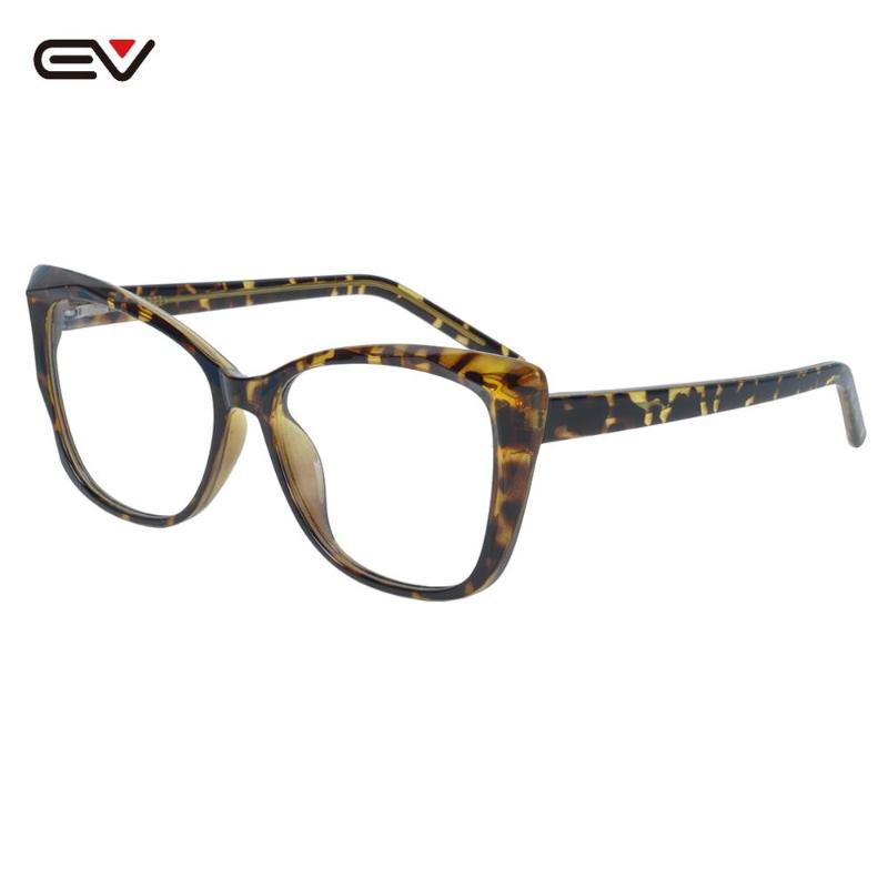 

Fashion Sunglasses Frames Women Cat-eye Glasses Frame TR90 Optical W/ Spring Hinge Champagne Eyeglasses Tortoise Eyewear 54MM-16MM-147MM