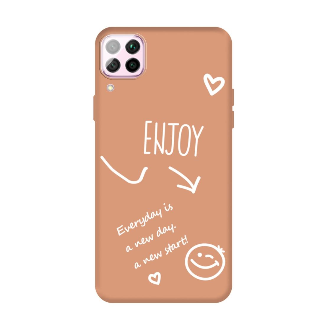 

For Huawei P40 Lite 4G Enjoy Smiley Heart Pattern Shockproof TPU Case