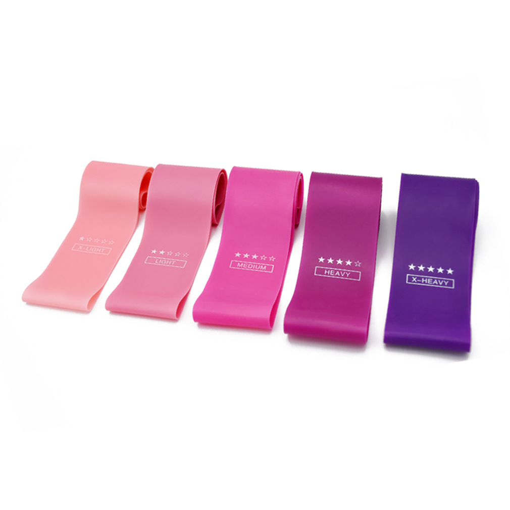 

The new style red gradient pull fitness resistance band is fashionable and hot selling multifunctional elastic band, latex pull for rehabili, Random color