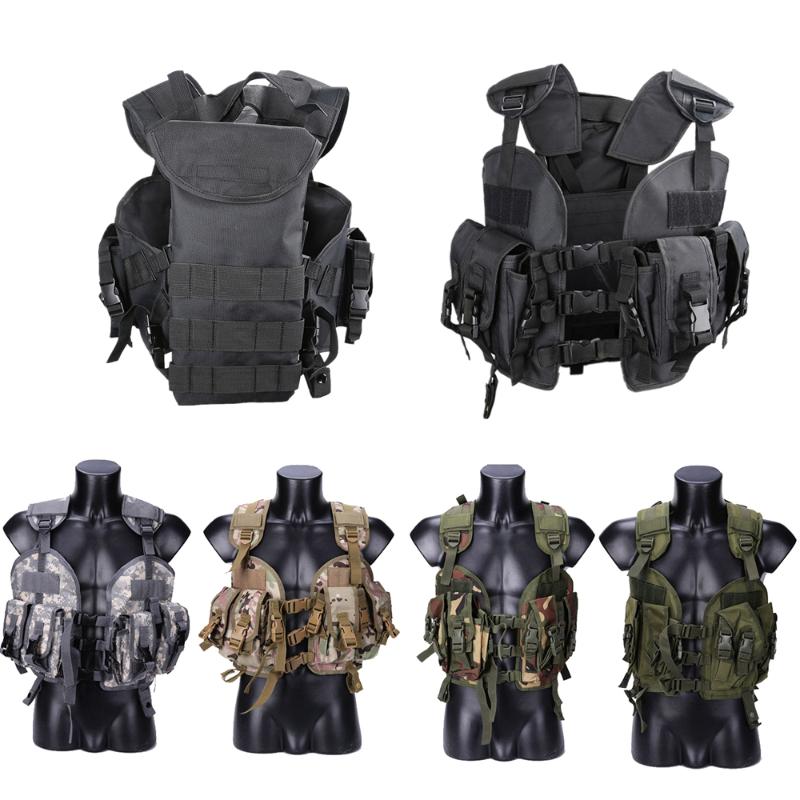 

Tactical Equipment Men Molle Vest CQB Modular Protective Camouflage Hunting Combat Vest, Ln-97-haibao-cl