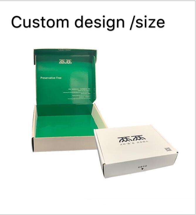 

100PCS/lot Small Gifts Packaging Box Blank Kraft carton Support custom sizes and printed logo patterns