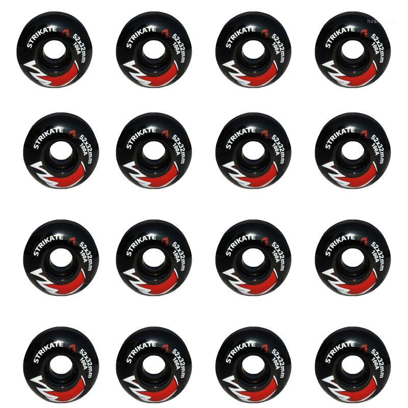 

4pcs/lot Skateboard Wheels 52x32mm Durable PU Wheel Longboard Cruiser Wheels With High Rebound fit Extreme the Invert Board1, Black