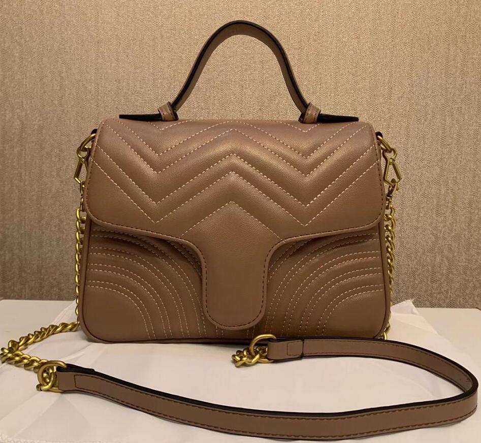 

Top Quality 5 colors Women Shoulder bag gold and silver chain bag Crossbody Pure color handbag crossbody Messenger tote bag purse wallet 26A, Red