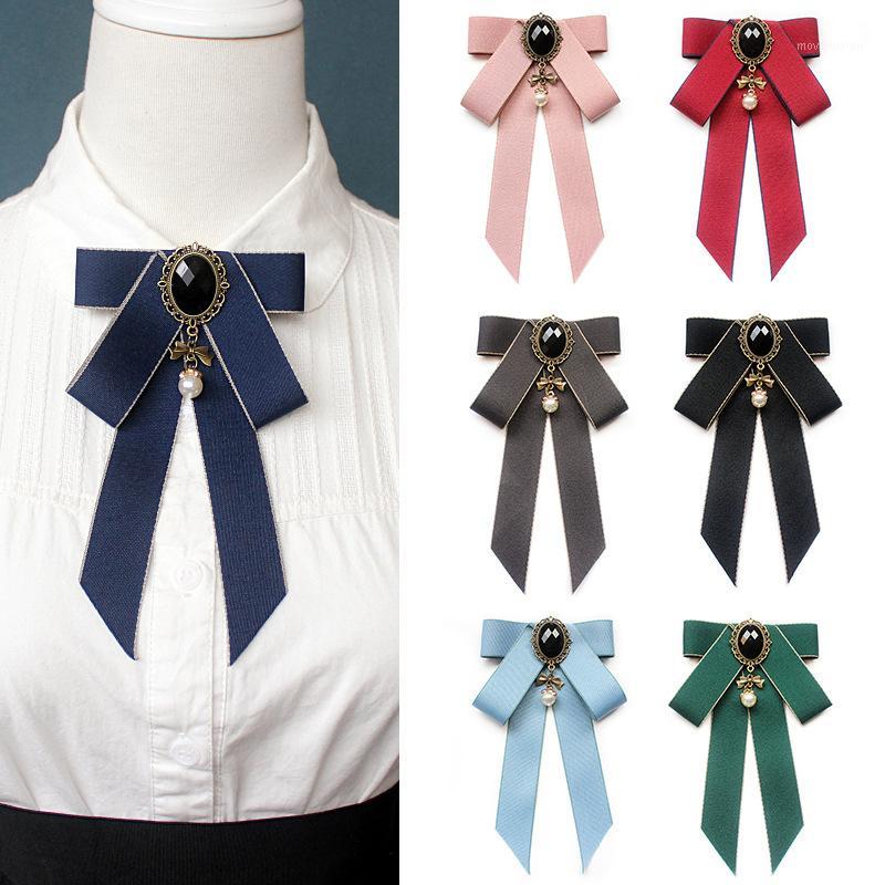 

2020 Men Women Wedding Suit Party Rhinestone Alloy Business Neck Collar Shirt Bow Tie Cravat British Girl College Ribbon Bowtie1