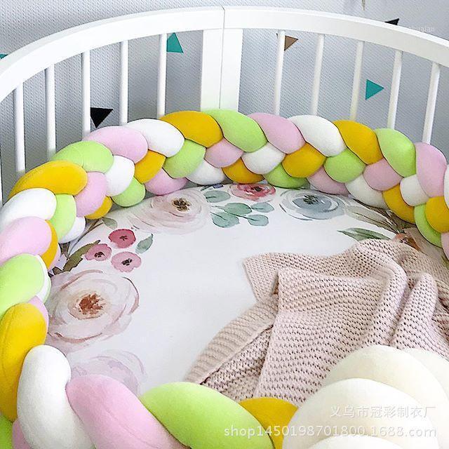 

Long Knot four twist braided Cushion Decorative Pillow for Sofa Kids Room Decor Protective Bed Bumper Baby Photography Prop1, 13