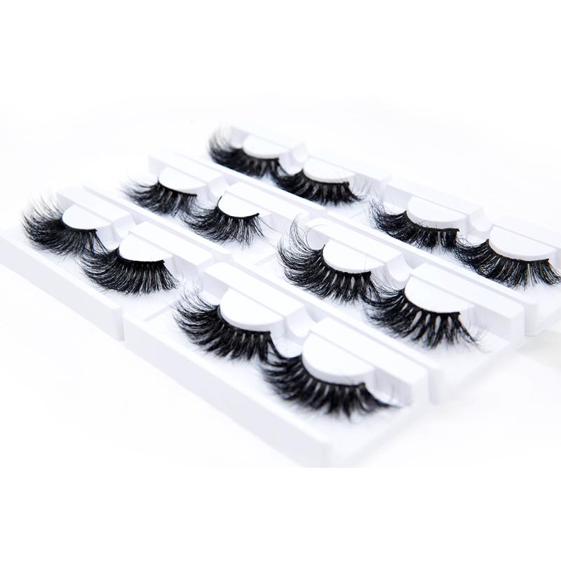 

3D Mink Lashes False Eyelashes 100% Handmade Cotton Stems Fake EyelashesBlack Thick Fake Eyelash Fashion Stage Lashes