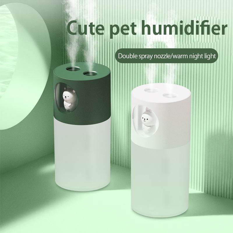 

ELOOLE Portable 270ML Double Nozzle Air Humidifier Spray Diffuser Mini USB Humidification Nano Mist Filling Water For Car Home1