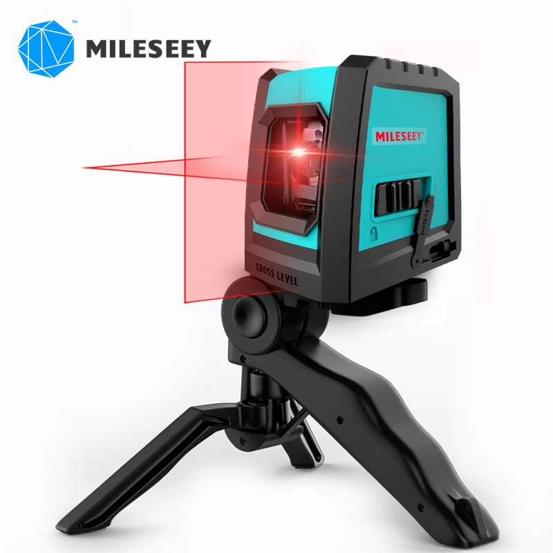 

Mileseey 2020 New 2 Lines Laser Level L52R Professional Vertical Cross Laser Leveler with Battery and Tripod LJ200907