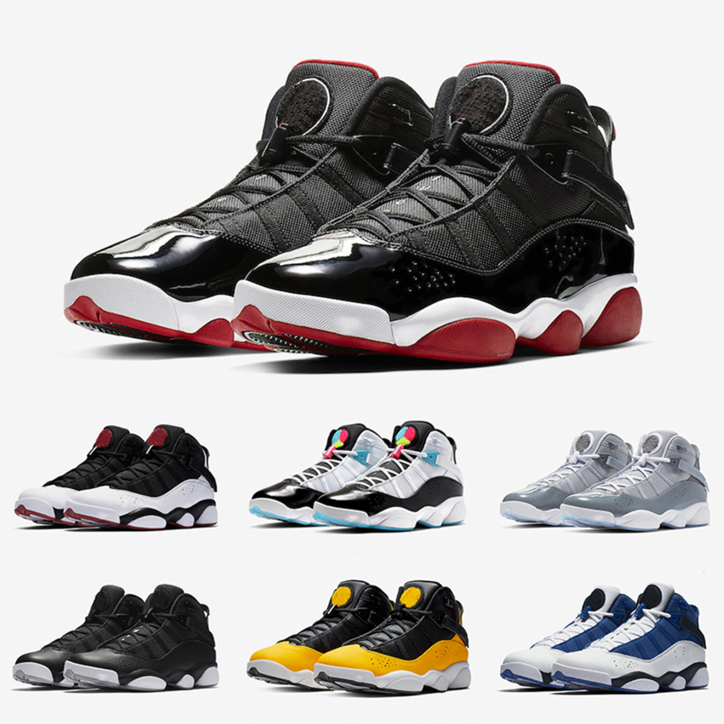 Nouvelle Arrivée 6 6S Six Anneaux Chaussures de Basketball Cool Gris Concord Bred Genre Gold Gym Bleu Space Space Homme Femmes Baskets sportives