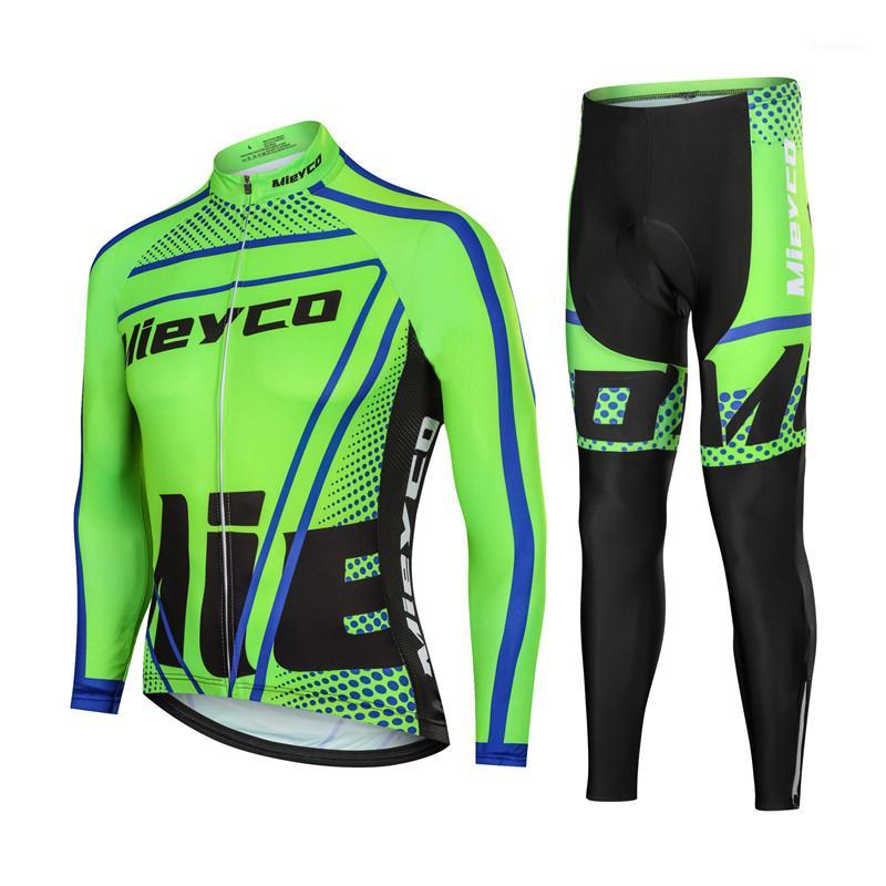 

Mieyco Men's Long Sleeve Cycling Jersey Set Spring MTB Bike Wear Clothes Bicycle Clothing Ropa Cycling Bib Set1