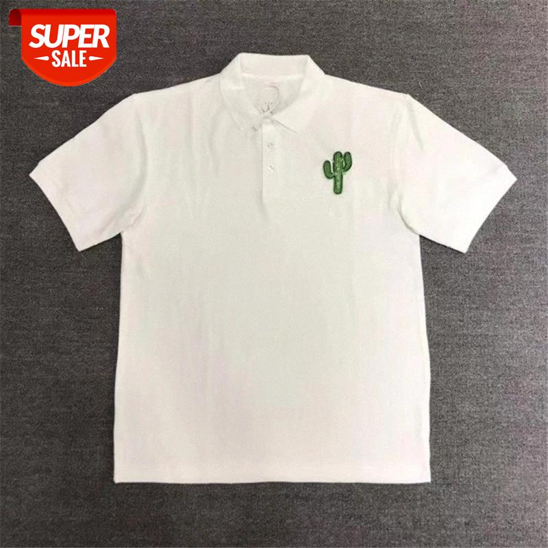 

2020 Fast Shipping TRAVIS SCOTT T Shirts Men Women Streetwear Cactus Jack Badge T-shirt #Te95, White;black