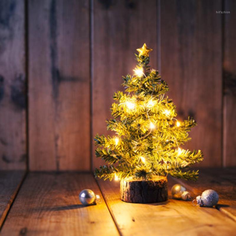 

Mini Desktop Christmas Tree with LED Lamps Artificial Plant Christmas Ornament for Home Wedding New Year Xmas Gift for Kids1