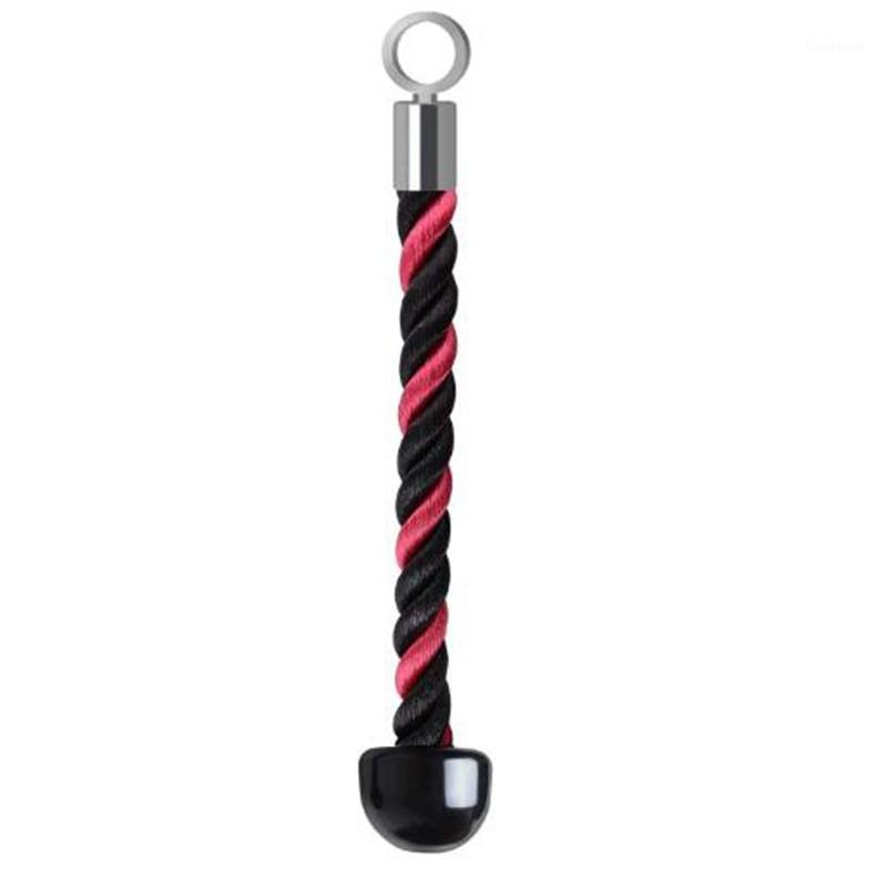 

Single Head Grip Rope Pull Down Rope Cable Attachment Triceps Tension Black/Pink 15.5 Inch1