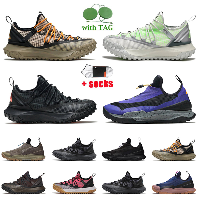 

AO Zooms Designer ACG Mountain Fly Low Mens Women Hiking Shoes Fossil Flash Crimson Black Anthracite Sea Glass Brown Basalt Zoom Non-Slip Outdoor Sneakers Big US 12, C14 m black anthracit 36-46